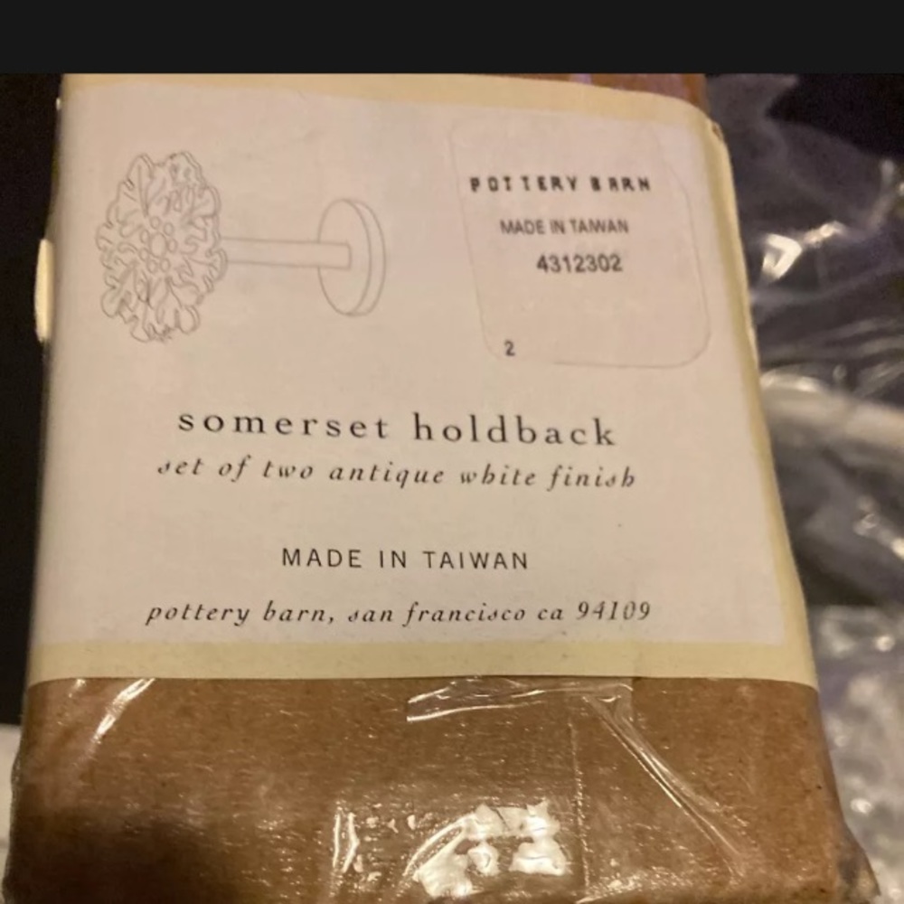 Pottery Barn Somerset Curtain Holdbacks